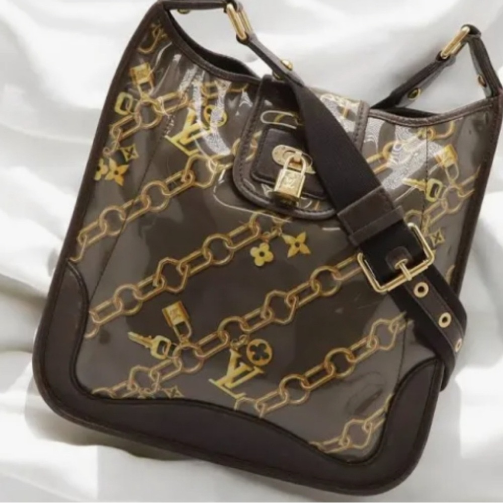 ❌Traded❌Louis Vuitton Brown and Gold Shoulder it crossbody Bag